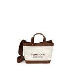 Tom Ford Beige Cotton Tote Bag TOFO-9330661