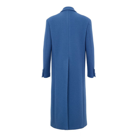 Gucci Blue Wool Coat GU-985620051550-IT50 | L
