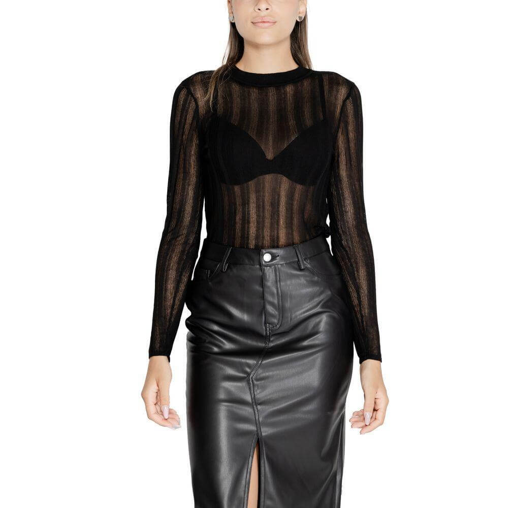 Vila Clothes Black Viscose Sportswear VI-15186300009-IT40|S
