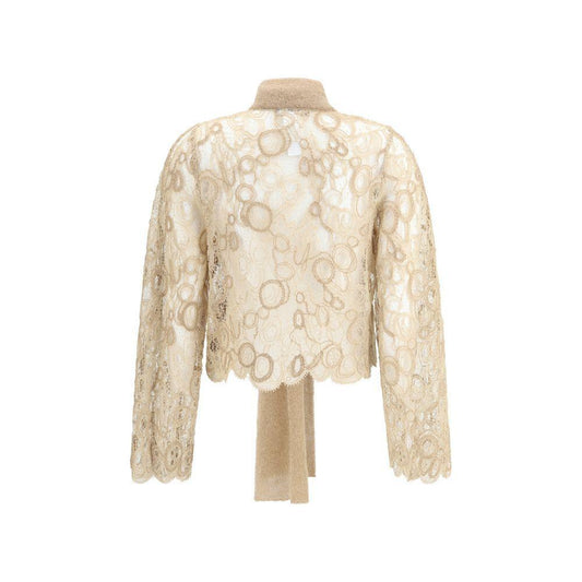 Fabiana Filippi Lace cropped Shirt FA-CAD215F327L5520157-IT42 | L
