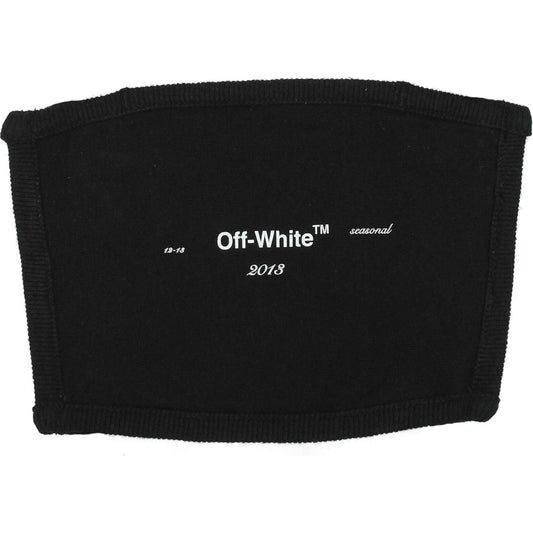 Off-White Black Cotton Facemask Off-White