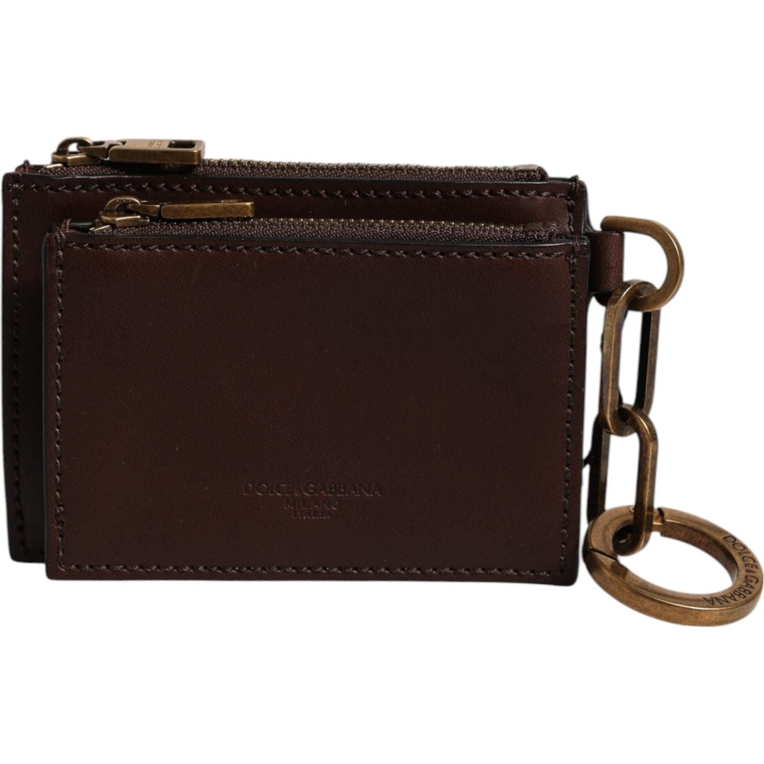 Front view with bag zipped and handles upright.