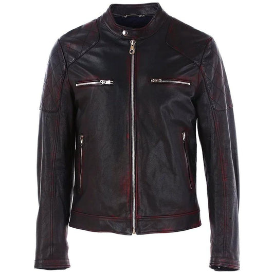 Dolce & Gabbana Black Goatskin Jacket DO-13049-IT44 | XS