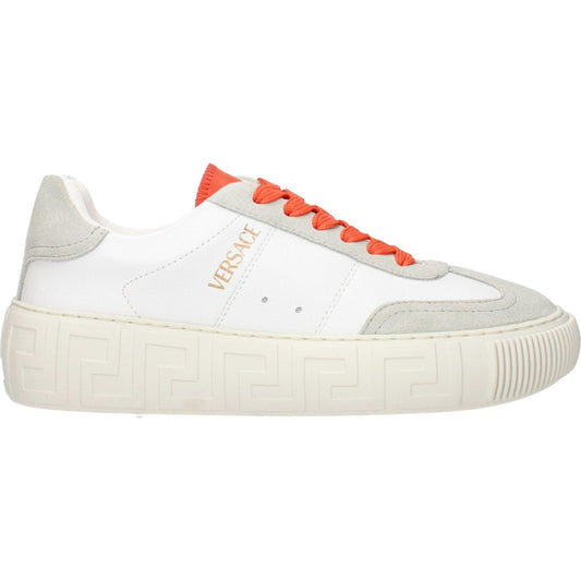 Versace White Leather Sneakers