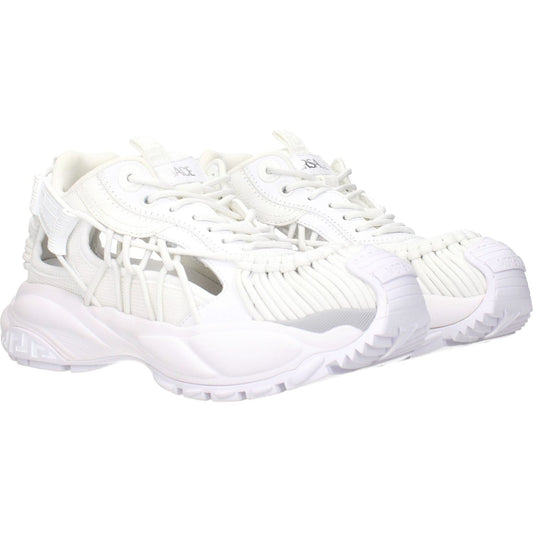 Versace White Leather Low Tops