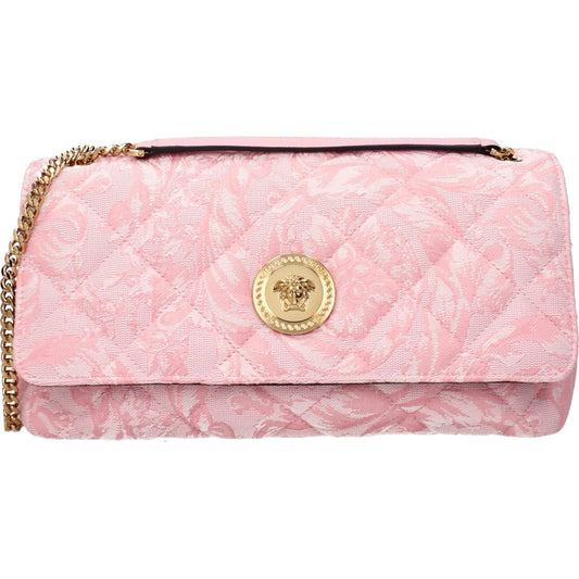 Versace Pink Fabric Shoulder Bags