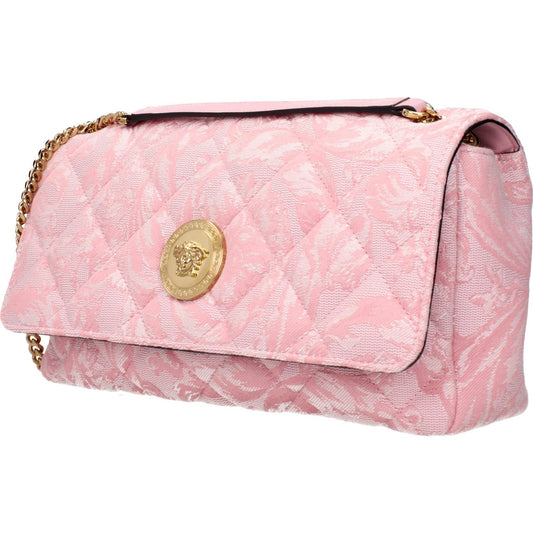 Versace Pink Fabric Shoulder Bags