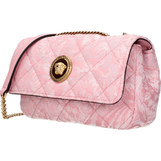 Versace Pink Fabric Shoulder Bags