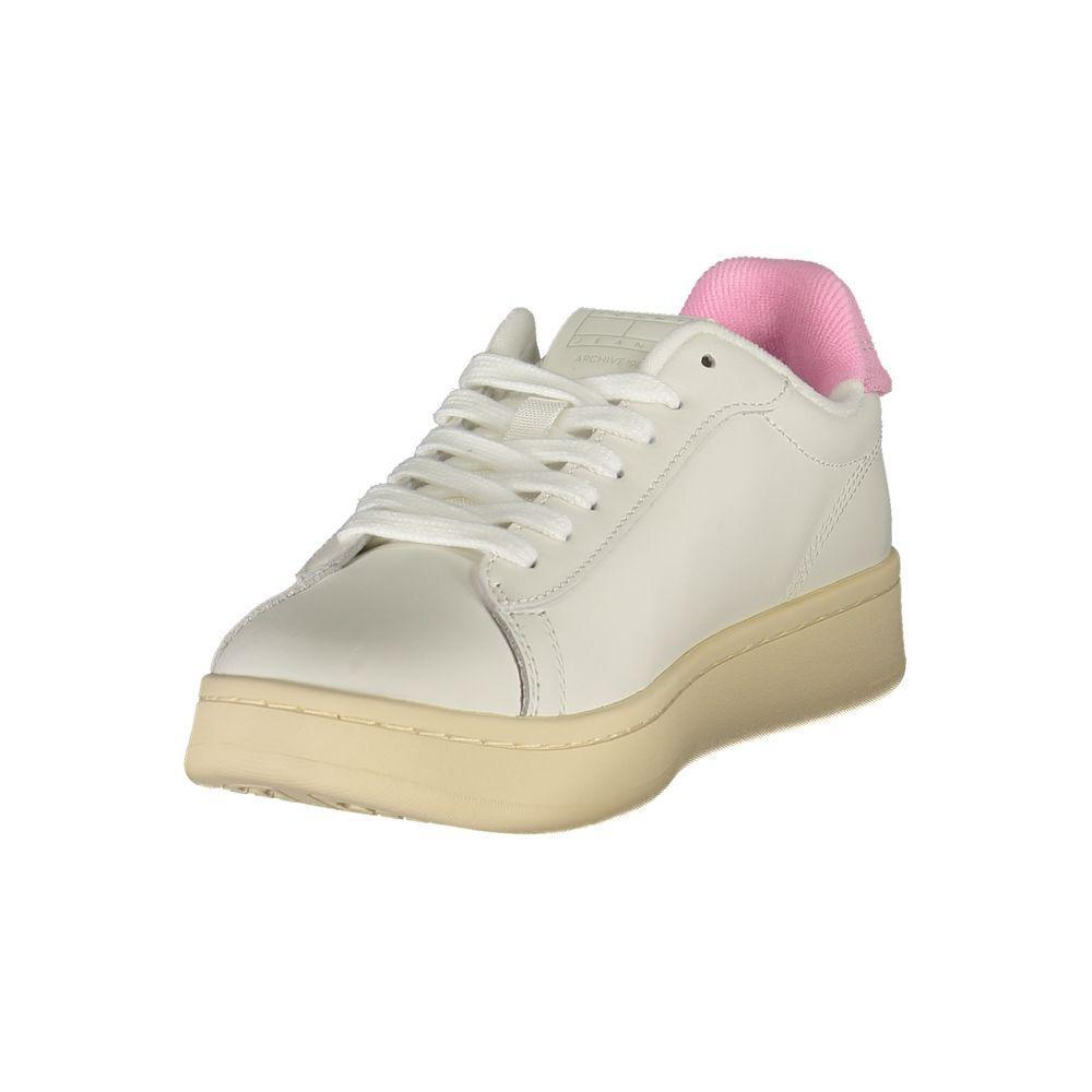 Tommy Hilfiger White Leather Women Sneaker TO-39407-EU36/US6