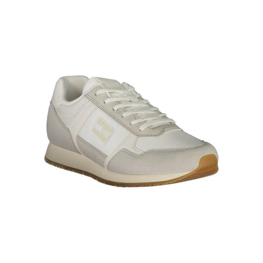 Tommy Hilfiger White Polyester Men Sneaker TO-39415-EU40/US7