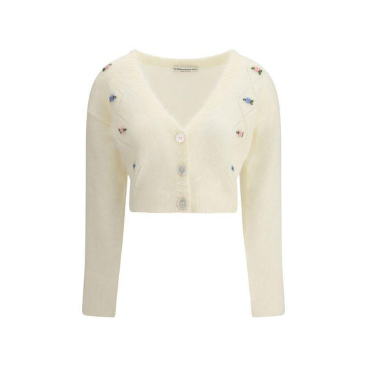 Alessandra Rich Mohair Cardigan with embroidery AL-FABX41839001-IT38 | S