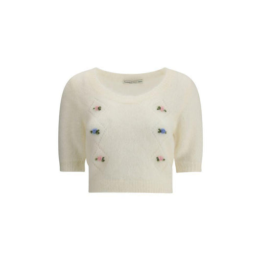 Alessandra Rich Short sleeve mohair Sweater AL-FABX41869001-IT38 | S