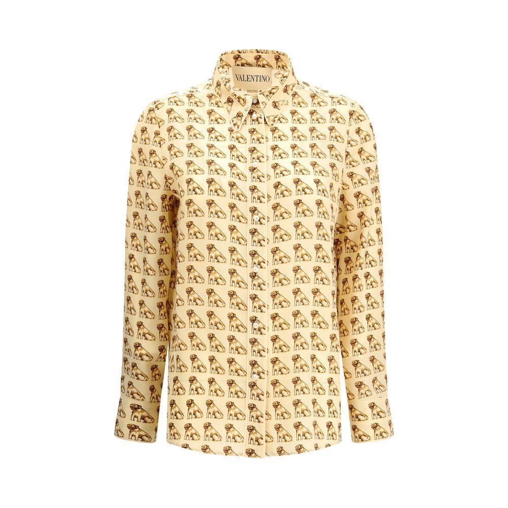 Valentino Silk crepe de chine Shirt VA-7B3AB7Q29G5R0R-IT46|XL