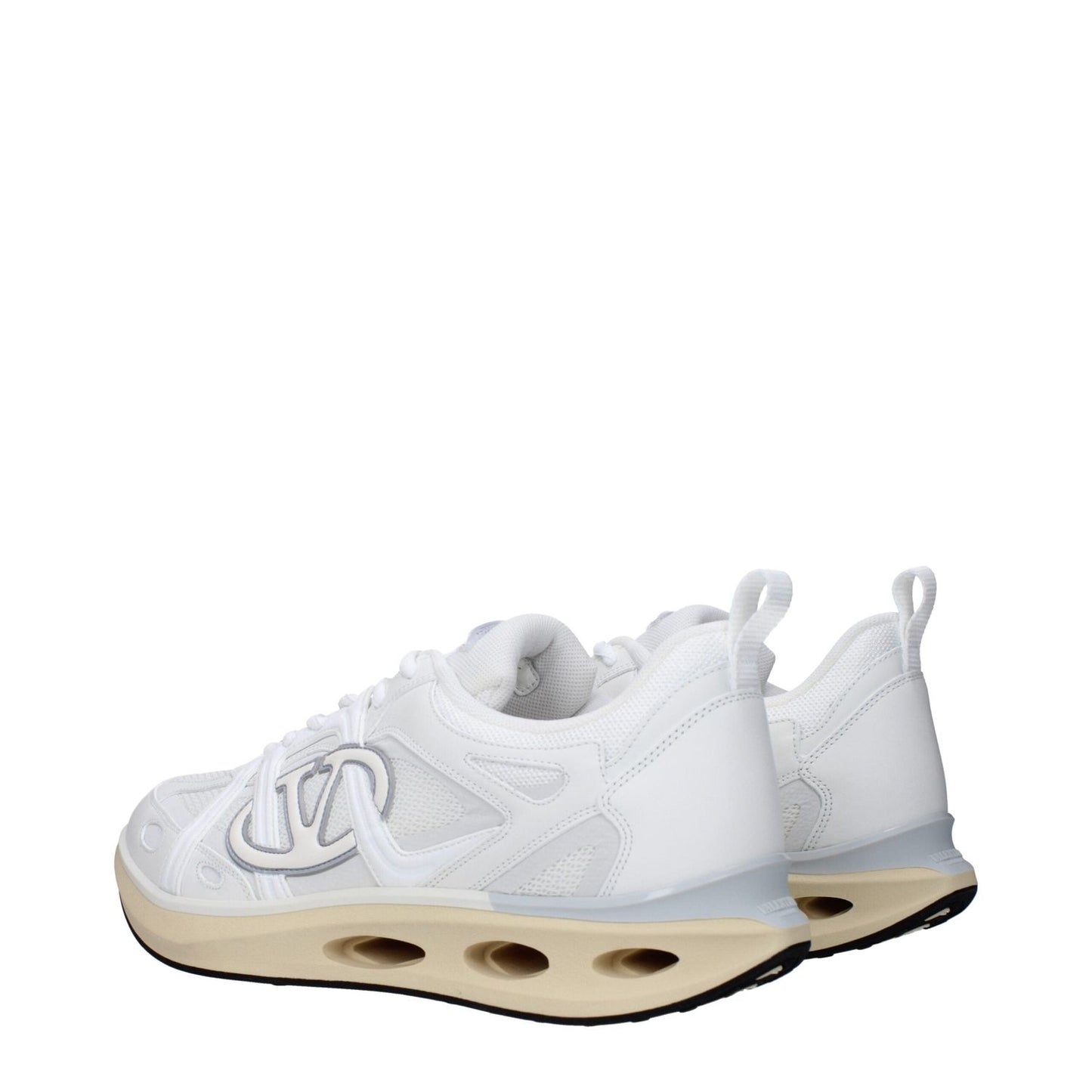 Valentino Garavani White Fabric Athletic Sneakers VA-9492731953417-EU40/US7