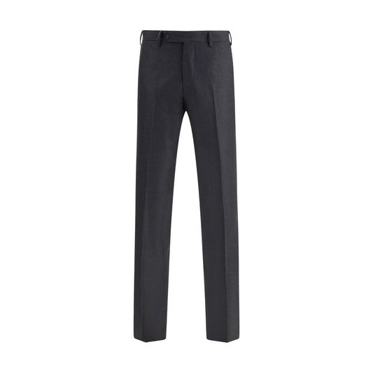 Germano Gray Fleece Wool Dress Pants Germano