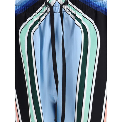 Casablanca Multicolor Silk Bermuda Shorts