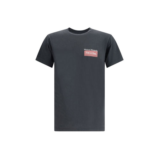 Margiela Black Cotton T-Shirt Margiela