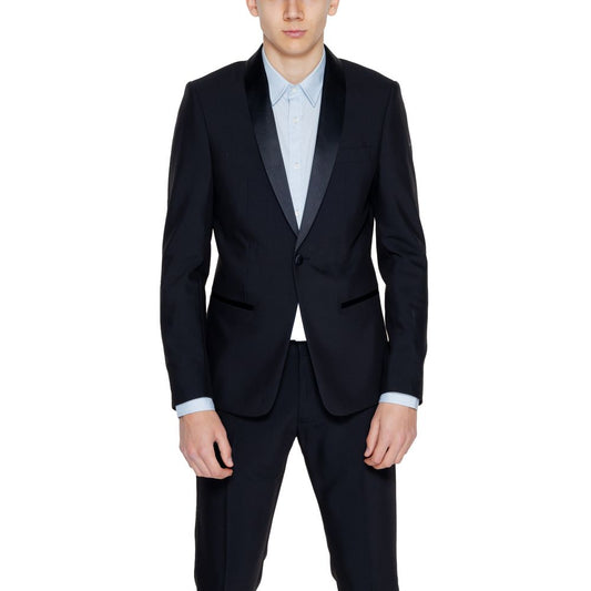 Antony Morato Black Polyester Blazer Antony Morato
