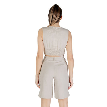 Only Beige Viscose Top 1728,71956299936,Beige,Clothing,IT40|S,IT42|M,New with tags,Only,Sportswear - Clothing,Tops - Sportswear - Clothing,Women