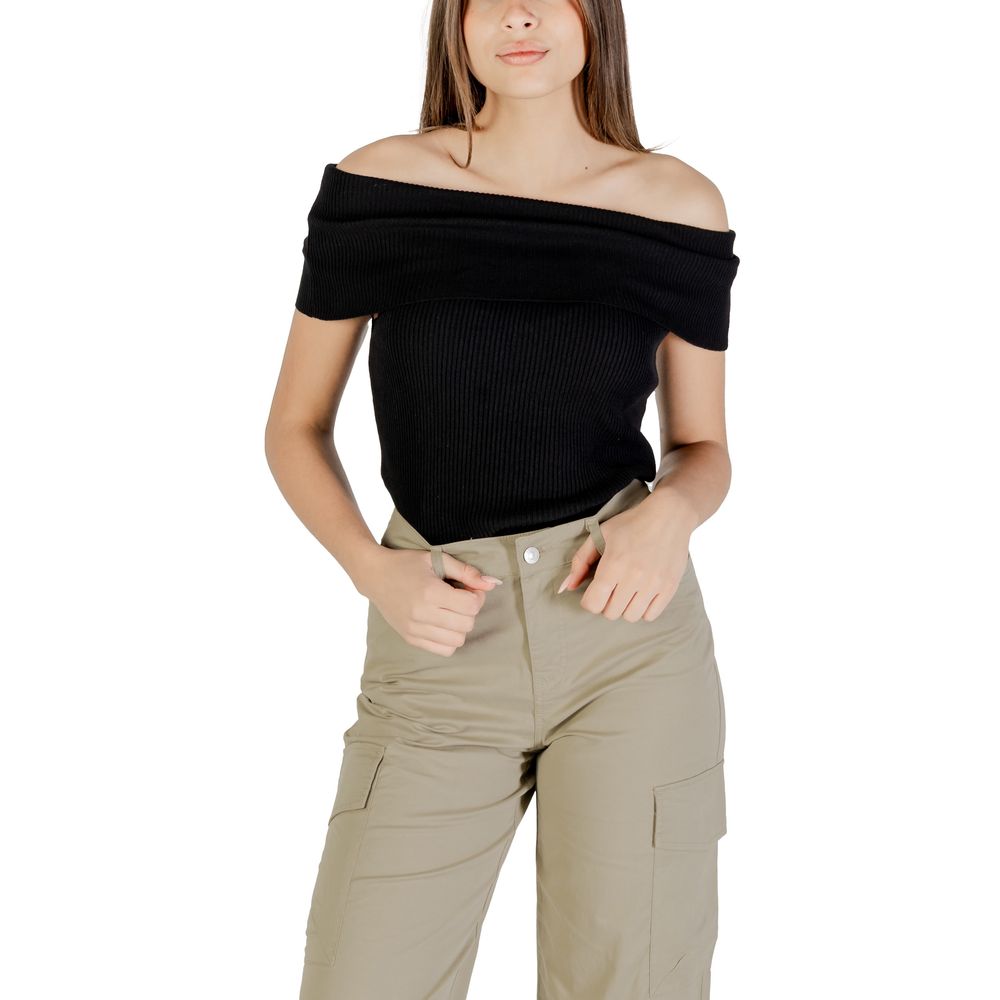 Only Black Polyester Bodysuit