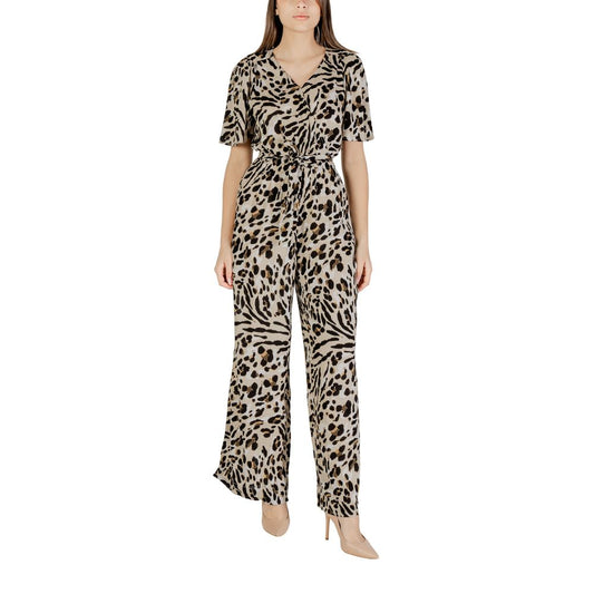 ICHI Beige Viscose Jumpsuit 1728,71956299936,Beige,Clothing,ICHI,IT38|XS,IT40|S,IT44|L,Jumpsuits - Clothing,Jumpsuits - Jumpsuits - Clothing,New with tags,Women