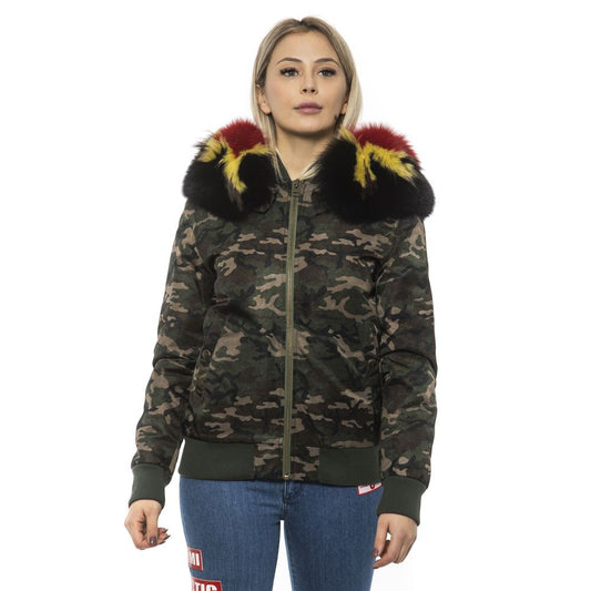Mr&Mrs Italy Army Polyamide Women Bomber Jacket Mr&Mrs Italy