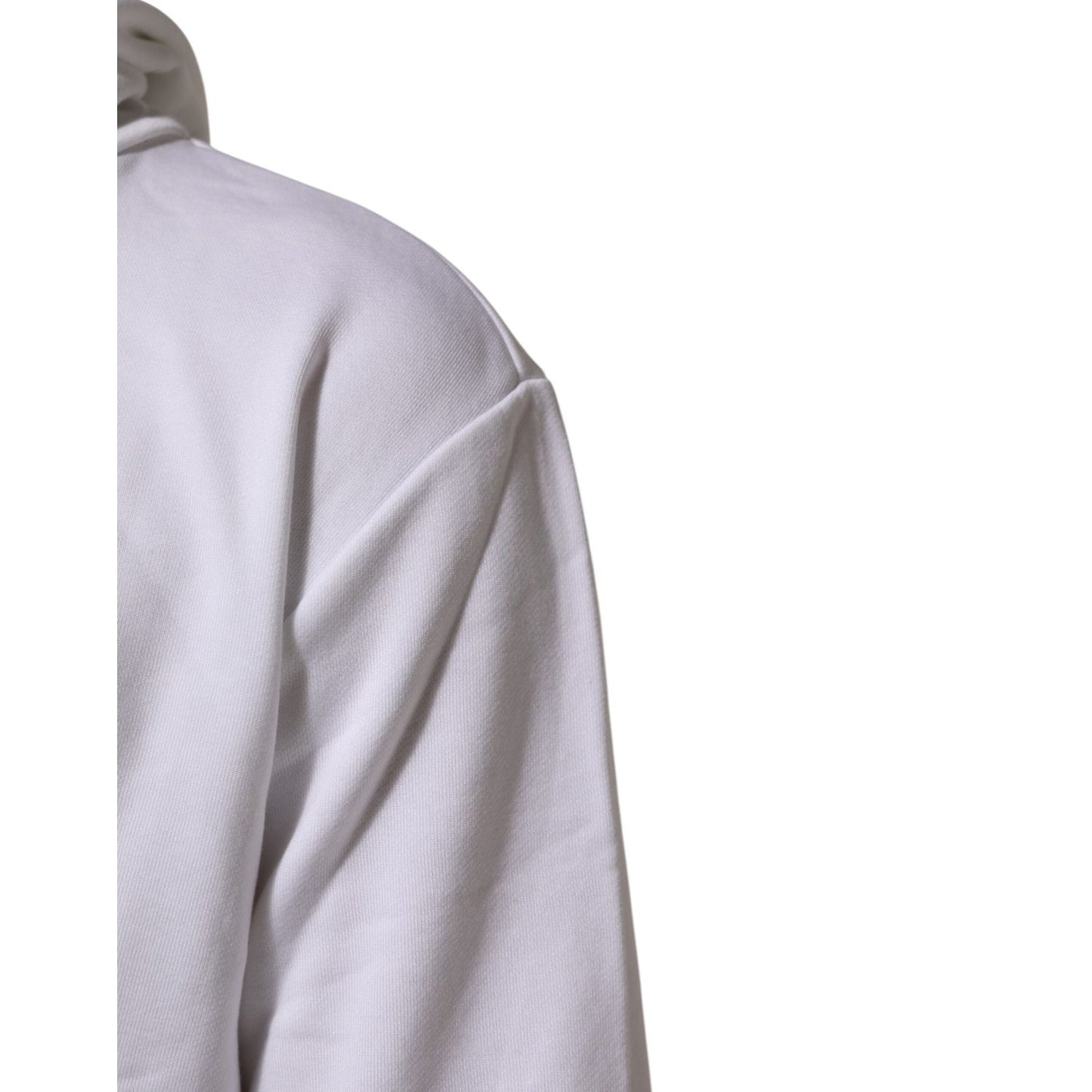 Dolce & Gabbana White Sacred Heart Hooded Sweatshirt Sweater Dolce & Gabbana