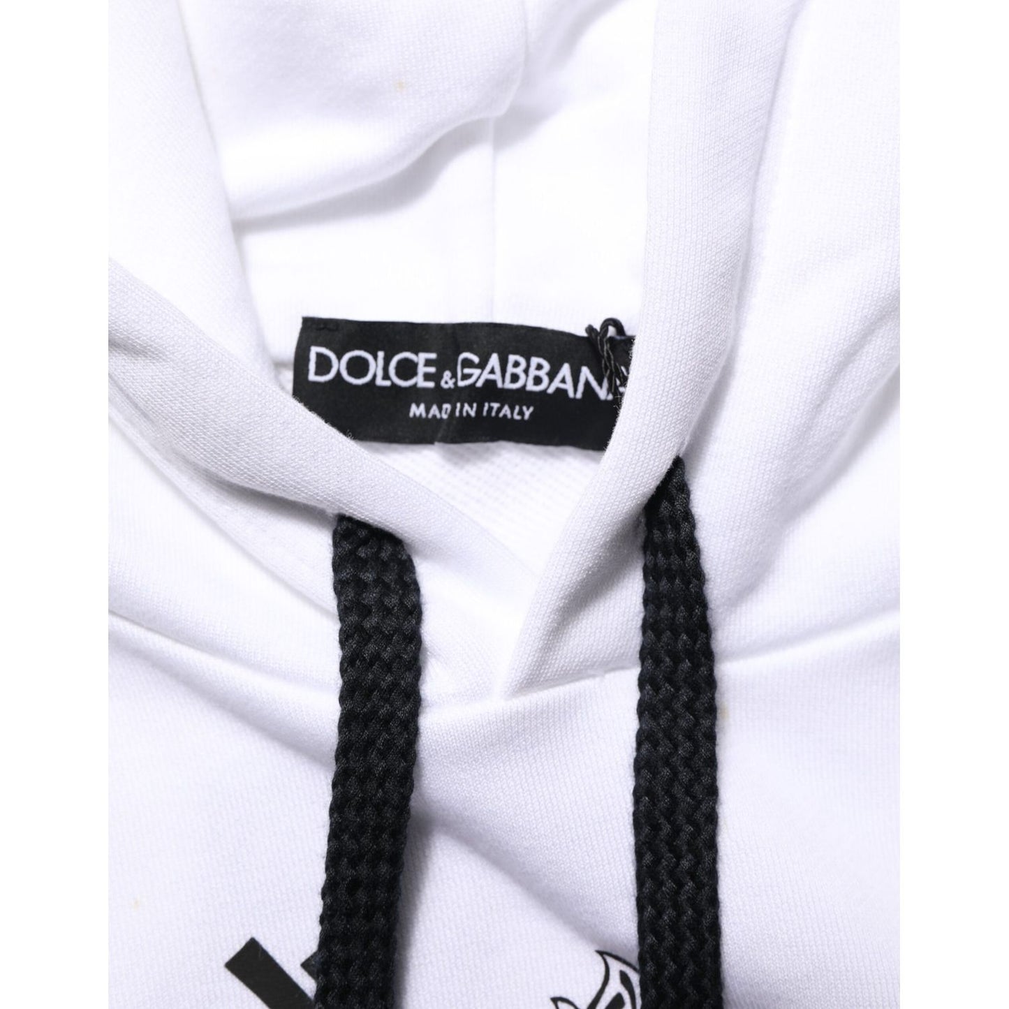 Dolce & Gabbana White Sacred Heart Hooded Sweatshirt Sweater Dolce & Gabbana