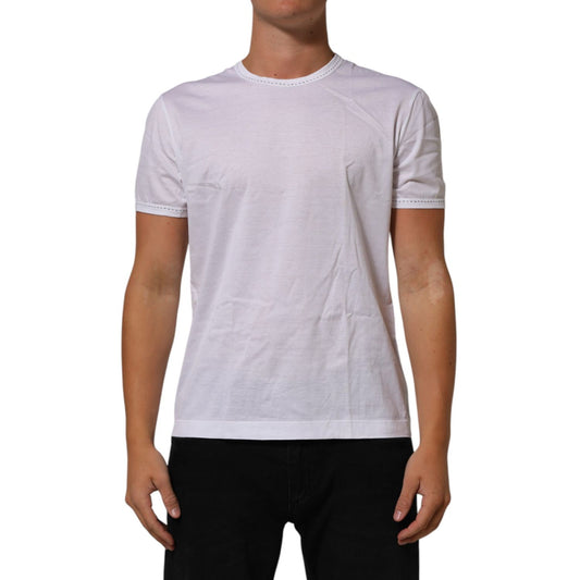 Dolce & Gabbana White Cotton Crew Neck Underwear Tee T-shirt Dolce & Gabbana