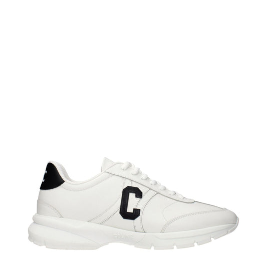 Celine Blue Leather Athletic Sneakers
