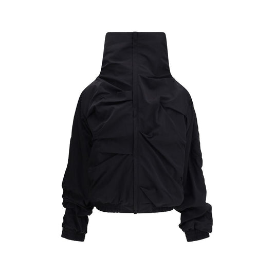 ALAINPAUL Black Polyamide Full-Length Jacket ALAINPAUL
