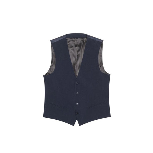 Antony Morato Blue Polyester Waistcoat Antony Morato