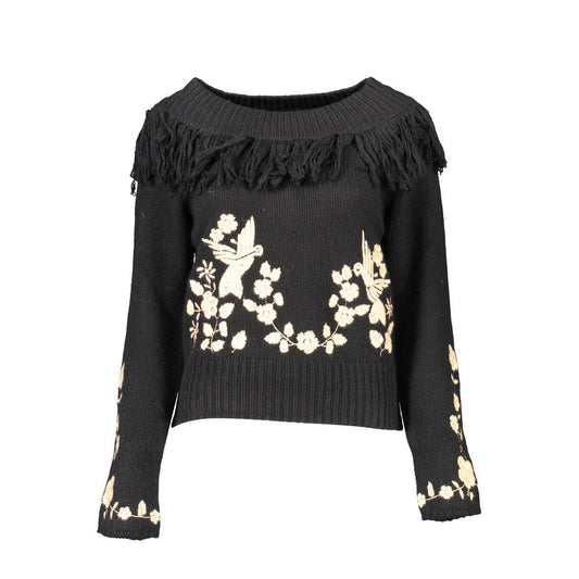 Blugirl Black Viscose Women Sweater Blugirl