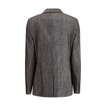 Brunello Cucinelli Bicolor Polyester Blazer Brunello Cucinelli