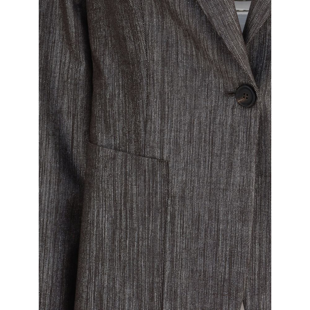 Brunello Cucinelli Bicolor Polyester Blazer Brunello Cucinelli