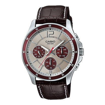 CASIO COLLECTION Mod. MULTIFUNCTION CALENDAR. LEATHER - TWO TONES CASIO COLLECTION & VINTAGE