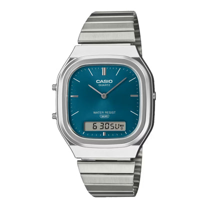 CASIO VINTAGE Mod. SQUARE LADY - TEAL CASIO COLLECTION & VINTAGE