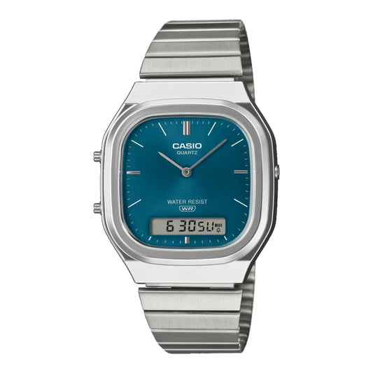 CASIO VINTAGE Mod. SQUARE LADY - TEAL CASIO COLLECTION & VINTAGE