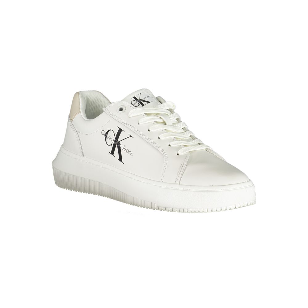 Calvin Klein Bianco Leather Women Sneaker Calvin Klein