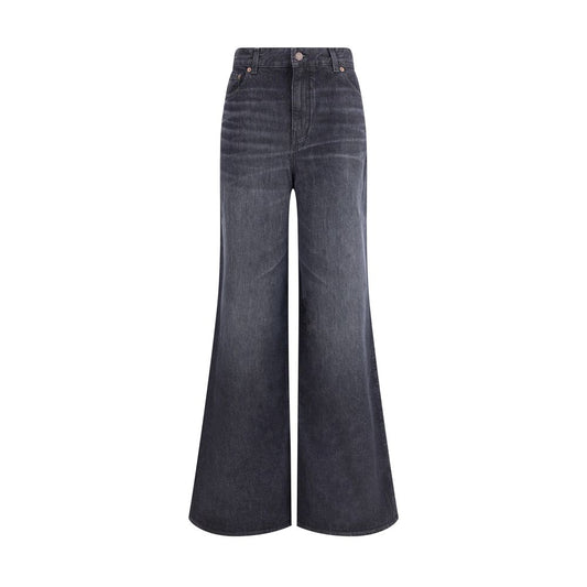 Chloé Black Cotton Flared Jeans Chloé