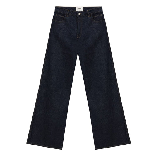 Coperni Blue Cotton High-Waisted Jean Coperni