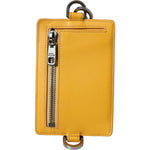 Dolce & Gabbana Orange Calf Leather Credit Card Holder Clip On Wallet Dolce & Gabbana Goldenrod