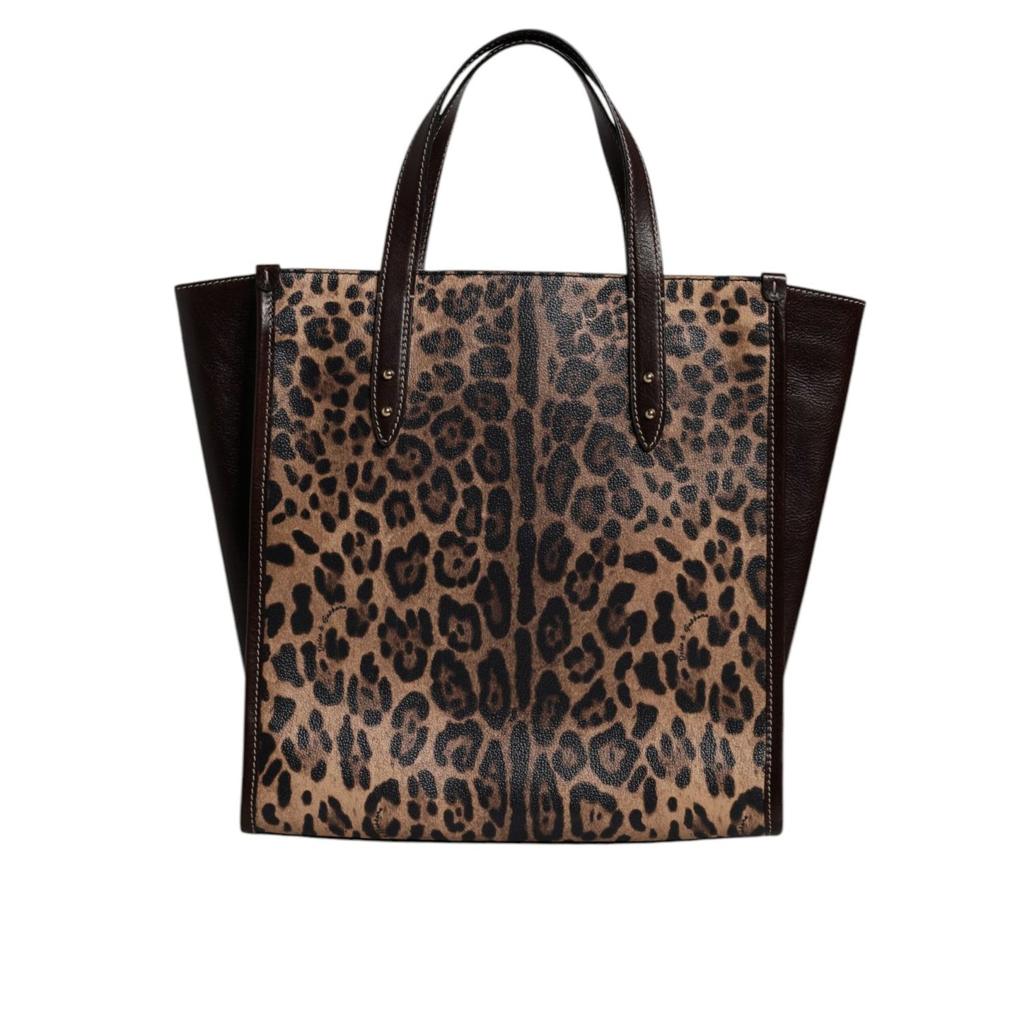 Dolce & Gabbana Multicolor Leopard Shopping Tote Shoulder WomenBorse Bag