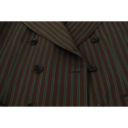 Dolce & Gabbana Multicolor Stripes Double Breasted Blazer Dolce & Gabbana