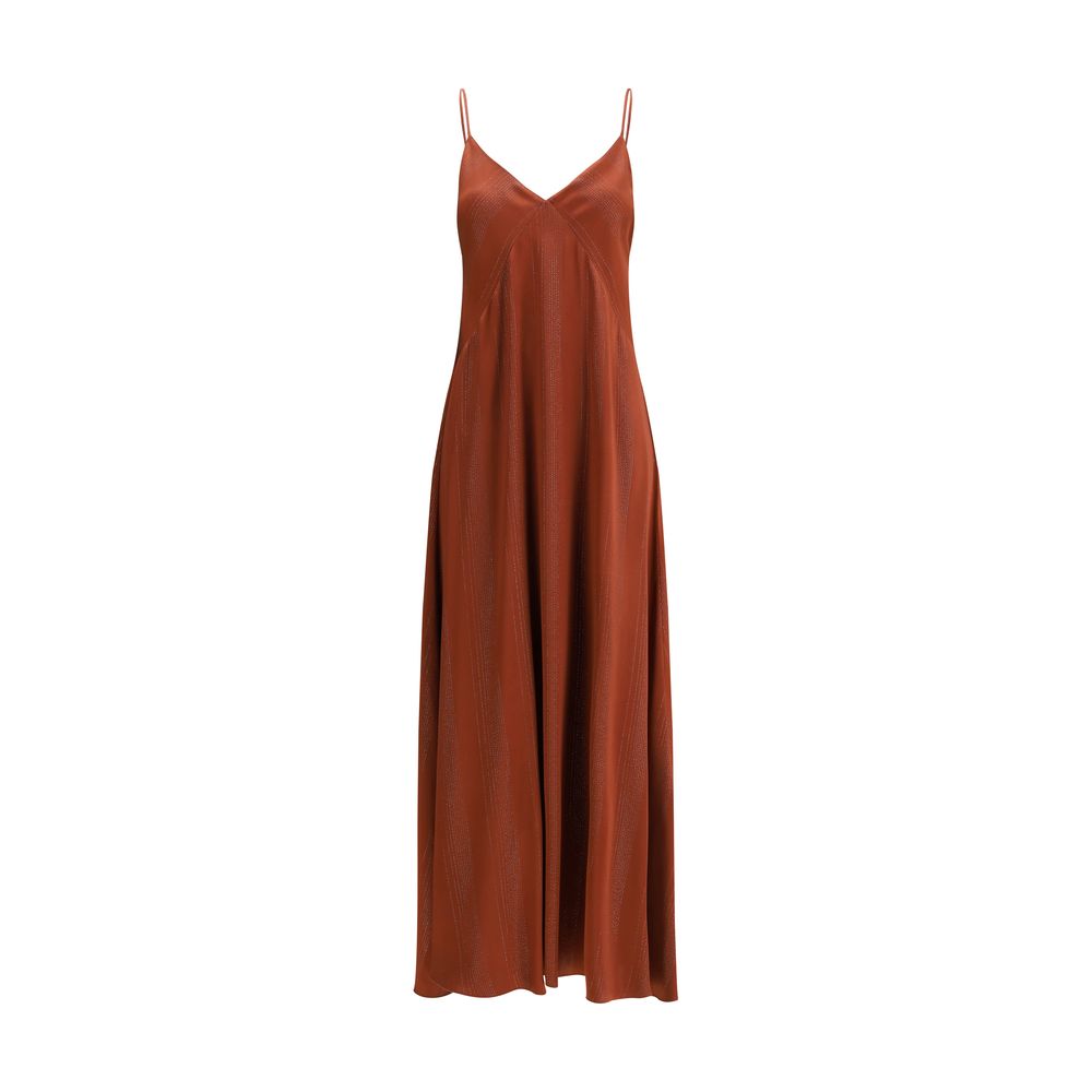 Forte_Forte Orange Silk Casual Dress Forte_Forte