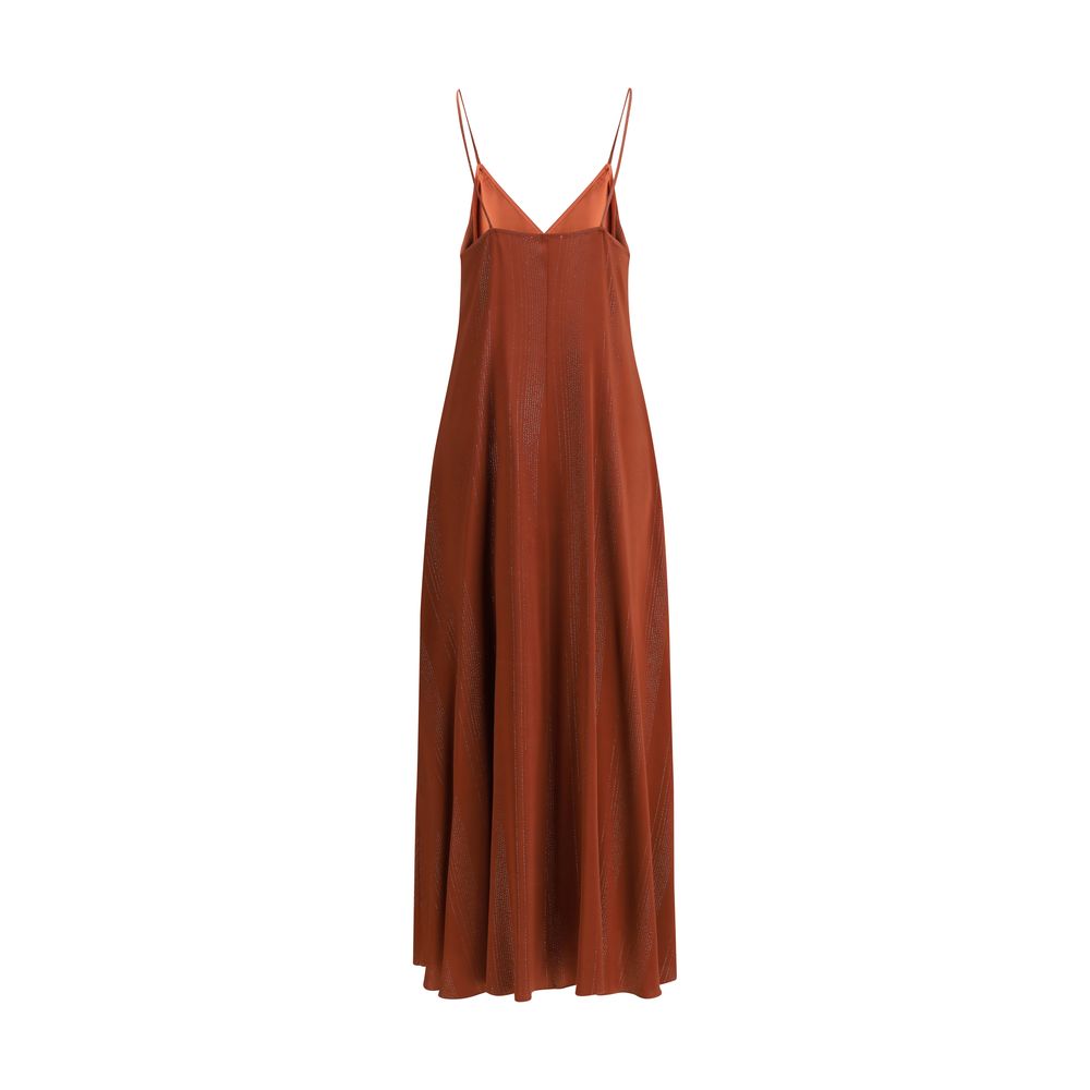 Forte_Forte Orange Silk Casual Dress Forte_Forte