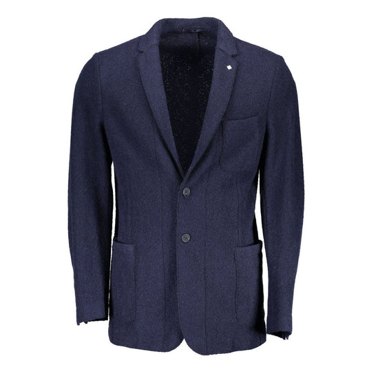 Gant Blu Wool Men Jacket Gant