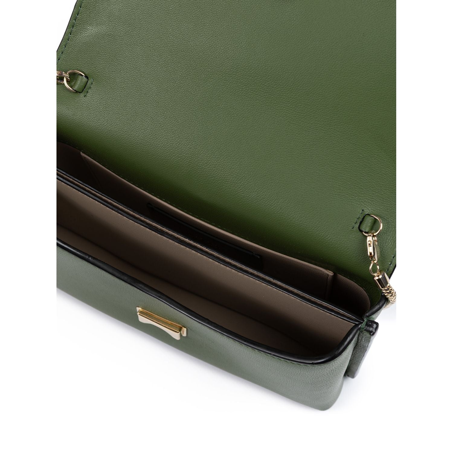 Giada Dark Green Leather Crossbody Bag