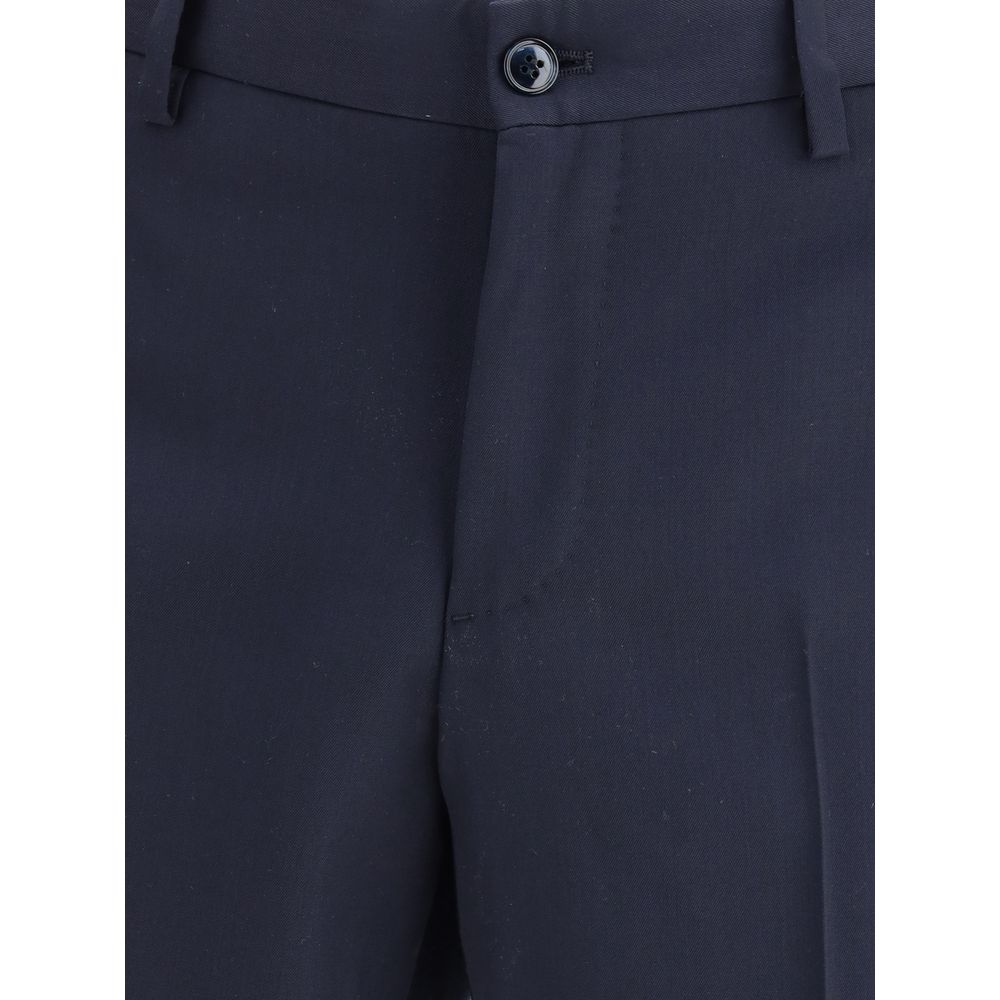Giorgio Armani Blue Fleece Wool Two-Piece Suit Giorgio Armani