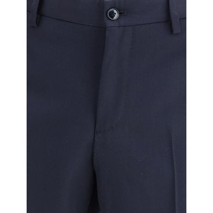 Giorgio Armani Blue Fleece Wool Two-Piece Suit Giorgio Armani